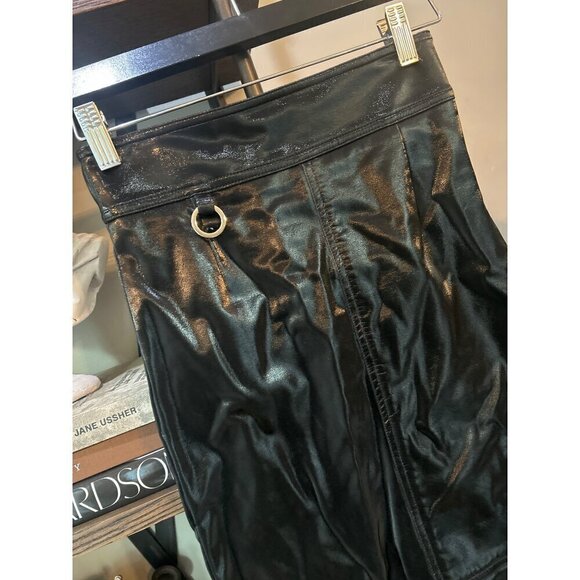 Yigal Azrouël Bonded Jersey Midi Skirt Black Womens SIze 0 - Picture 5 of 10